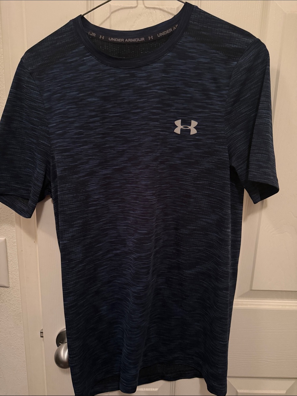 Under Armour Men’s Navy Space-Dye Short Sleeve Performance Tee
